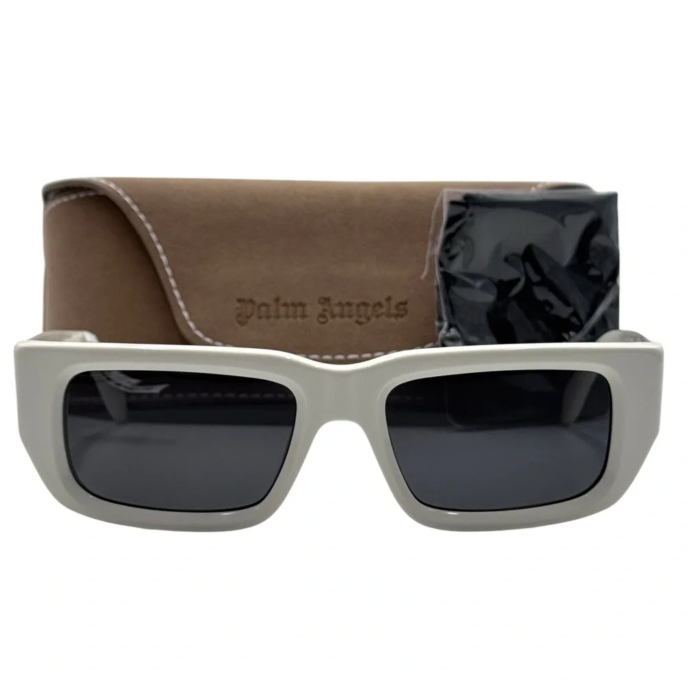 Palm Angels Sutter Sunglasses - White / Dark Grey (PERI035 0107)